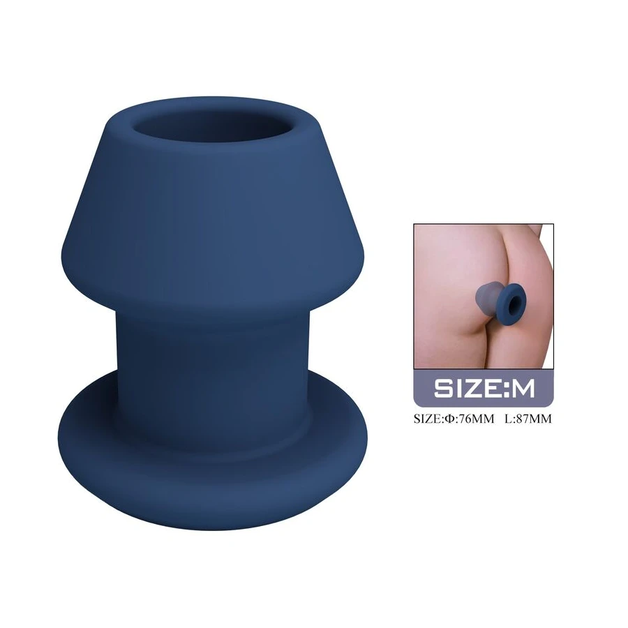 MR PLAY - JACK BLUE PLUG ANALE CAVO IN SILICONE TAGLIA M